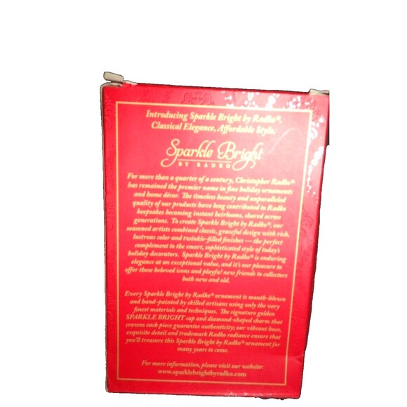 Christopher Radko 2012 Blown Glass Santa in Car Ornament Sparkle Bright NIB HTF - Picture 6 of 11